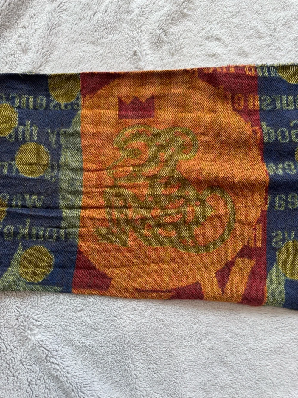 Walter Van Beirendonck Monkey King Journey To The West Woven Scarf Rare 66”